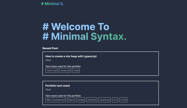 MinimalSyntax